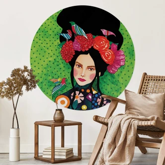 Muursticker Een goed bewaard geheim - Rond - Hülya 