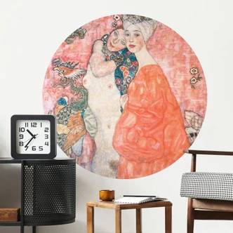 Wandtattoo Klimt - Die Freundinnen - Rund 