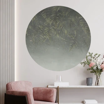 Muursticker varen in het nevelwoud in groen - Ms Tiff - Rond Muursticker varen in het nevelwoud in groen - Ms Tiff - Rond