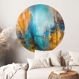 Wandtattoo Fernes blaues Licht - Schmucker - Rund 