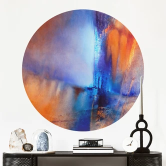 Wandtattoo Kontrast aus Eis und Glut - Schmucker - Rund 
