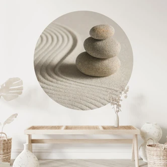 Wandtattoo Stone in Sand 2 - Rund Wandtattoo Stone in Sand 2 - Rund