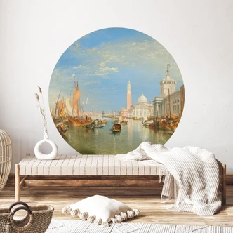 Wandtattoo Turner - Venedig, Dogana und S. Giorgio Maggiore - Rund 