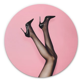 Alu-Dibond 1X Studio - Heels - Rund 