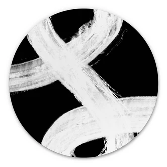 Wandbild 1X Studio - Lichtspiel in Schwarz-Weiß - Alu-Dibond Rund Wandbild 1X Studio - Lichtspiel in Schwarz-Weiß - Alu-Dibond Rund