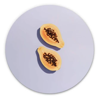 Alu-Dibond 1X Studio - Papaya - Rund 