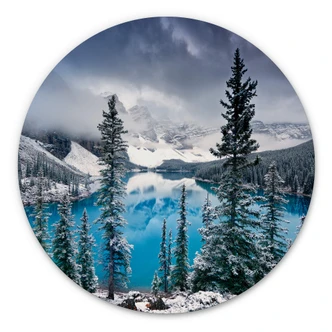 Alu-Dibond Cole - Kalter Seeblick - Rund 