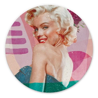 Rundes Wandbild Demir - Marilyn is back - Alu-Dibond 