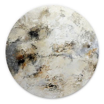 Muurschildering Kleuren van de Aarde - Fedrau - Rond - Alu-Dibond 