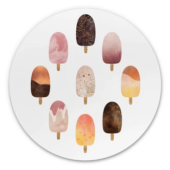 Alu-Dibond Fredriksson - Eis Variation - Rund 