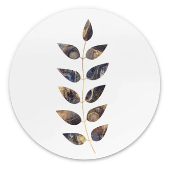 Wandcirkel Fredriksson - Marble Leaves 