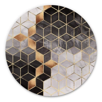 Wandcirkel Fredriksson - Smoky Cubes 