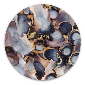 Wandcirkel Fredriksson Pink and Gold 