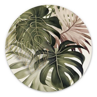 Dibond Wanddecoratie Tropische bladeren - Haase 