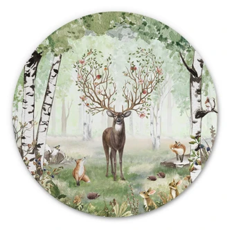 Wandcirkel Kikki Belle - Hert in de Zomer 