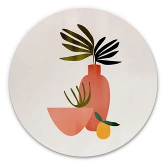 Wandcirkel Kubistika - Juicy Lemons 