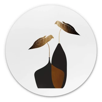 Wandcirkel Kubistika - Scandinavian Bouquet 