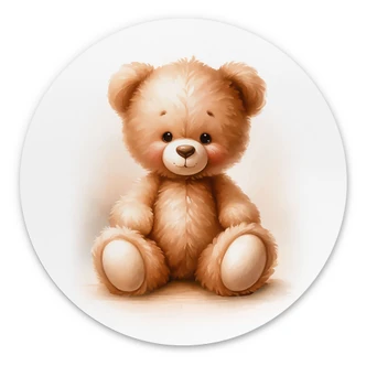 Dibond Wanddecoratie Kleine teddybeer - Magnusson 