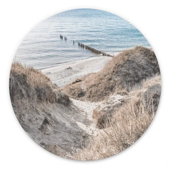 Wandcirkel Zicht op Zee 