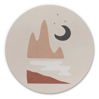 Wandcirkel Orara Studio - Landscape by Night 