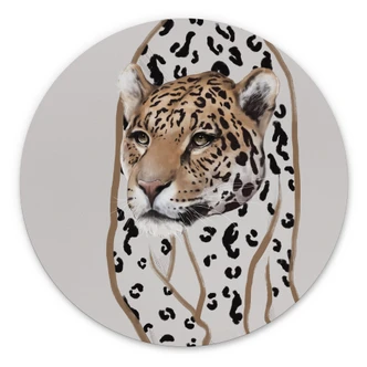 Wandcirkel Luipaard illustratie - Roberg 