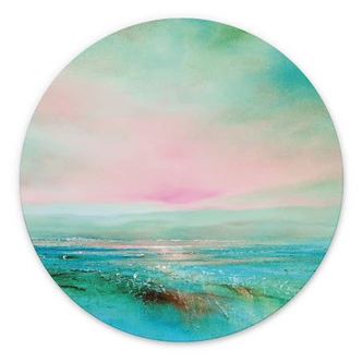 Tableaux Mer turquoise au crépuscule - Schmucker - Alu-Dibond Rond 