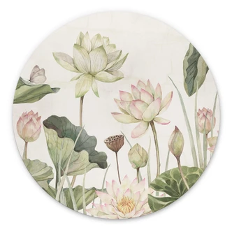 Wandcirkel Sir Edward - Waterlelies Wandcirkel Sir Edward - Waterlelies