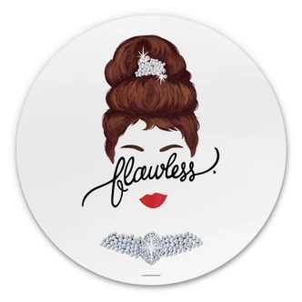 Rundes Wandbild Tohmé - Flawless Audrey - Alu-Dibond Rundes Wandbild Tohmé - Flawless Audrey - Alu-Dibond
