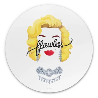 Alu-Dibond Wall Circle Tohmé - Flawless Marilyn 