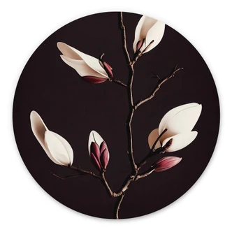 Wandcirkel Treechild - Magnolia Blossoms 