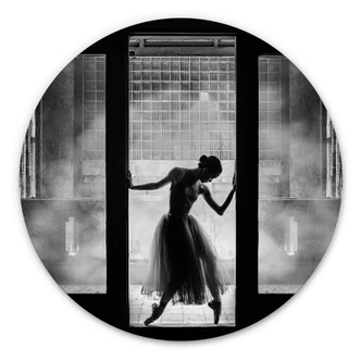 Alu-Dibond Wibisono - Die Ballerina - Rund Alu-Dibond Wibisono - Die Ballerina - Rund