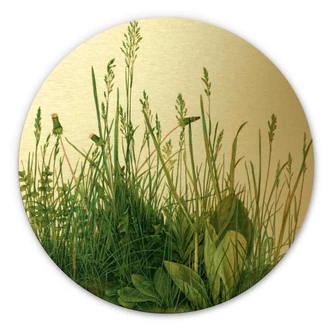 Dibond Schilderij met goud effect Dürer - het Grote Gazon 