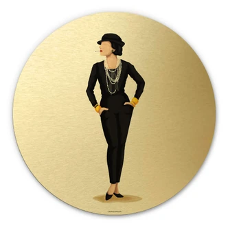 Dibond Schilderij met goud effect Tohmé - Coco 