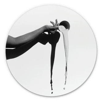 Alu-Dibond Das Milchglas - Rund 