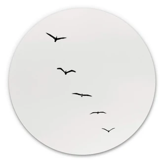 Alu-Dibond Kubistika - Hoch am Himmel - Rund Alu-Dibond Kubistika - Hoch am Himmel - Rund