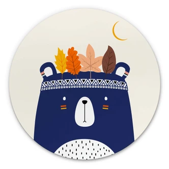 Wandcirkel Kubistika - Little Indian 