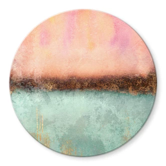 Glasbild Fredriksson - Farben des Sommers - Rund 