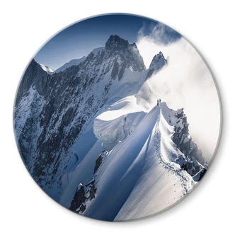 Glasbild Gipfel des Mont Blanc - Nienartowicz - Rund 