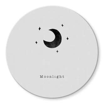 Glasbild Orara Studio - Moonlight - Rund 