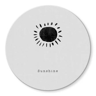 Glasbild Orara Studio - Sunshine - Rund 