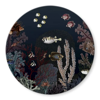 Glasbild Sir Edward - Tief im Ozean - Rund 