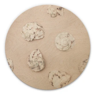 Trätavla 1X Studio - På stranden - Rund 