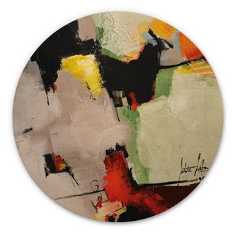 Holzbild Formen und Struktur - Fedrau - Rund 