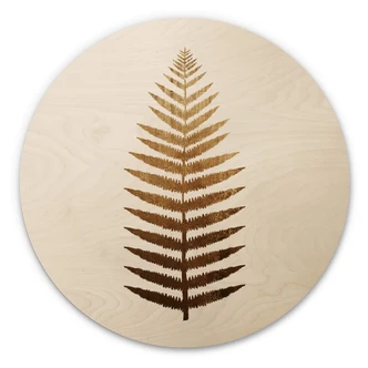 Væg cirkel træ Kubistika - Golden Fern Væg cirkel træ Kubistika - Golden Fern