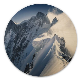 Trätavla toppen av Mont Blanc - Nienartowicz - Rund 