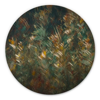 Tableau sur bois Talen - Fin de l'été - Rond 