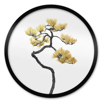 Poster Bonsai in Balance - Amini - Rund 