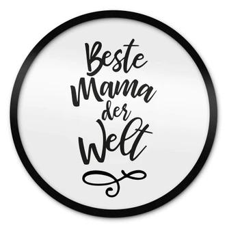 Poster Beste Mama der Welt - Rund 