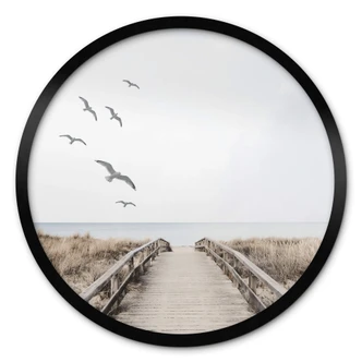 Poster Blick auf die Ostsee - Rund 