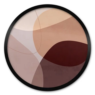 Poster Abstracte vormen in warme aardetinten - Böhmer 